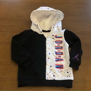 Baby 24 Months Space Glitch Air Jordan Pullover Hoodie